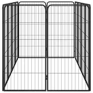 12panelová ohrádka pro psy černá 50 x 100 cm práškovaná ocel - obrázek 4