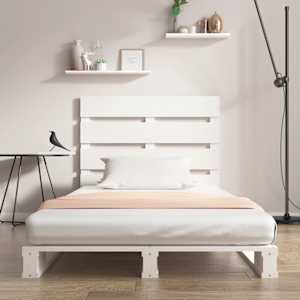 vidaXL Bed Frame without Mattress White 100x200 cm Solid Wood Pine