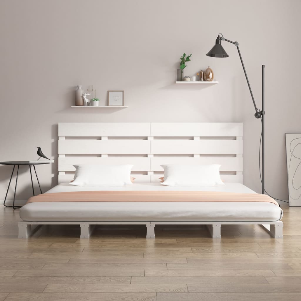 vidaXL Bed Frame without Mattress White 140x200 cm Solid Wood Pine