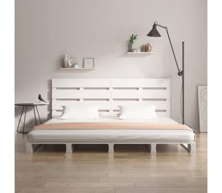 vidaXL Bed Frame without Mattress White 140x200 cm Solid Wood Pine