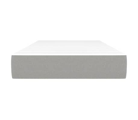 vidaXL Pocketveringmatras medium 80x200x20 cm stof lichtgrijs