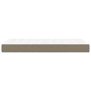 Taštičková matrace střední tvrdost taupe 80 x 200 x 20 cm textil - obrázek 4