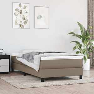 Taštičková matrace střední tvrdost taupe 80 x 200 x 20 cm textil - obrázek 1