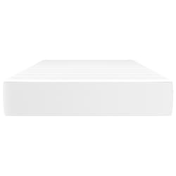 vidaXL Matelas de lit &agrave; ressorts ensach&eacute;s fermet&eacute; moyenne Blanc 80x200x20cm Similicuir