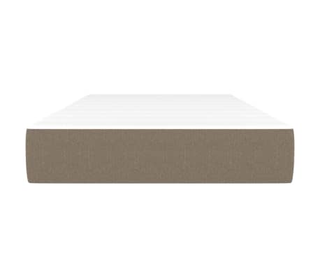 vidaXL Vzmetnica z žepkasto vzmetjo srednje trdote taupe 90x190x20 cm blago
