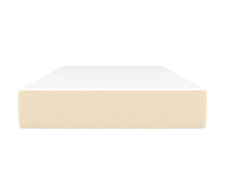 vidaXL Pocketres&aring;rmadrass medium gr&auml;ddvit 90x190x20 cm tyg