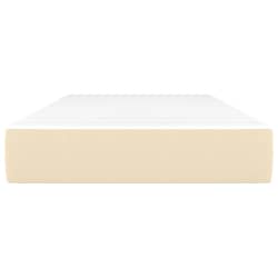 vidaXL Pocketres&aring;rmadrass medium gr&auml;ddvit 90x190x20 cm tyg
