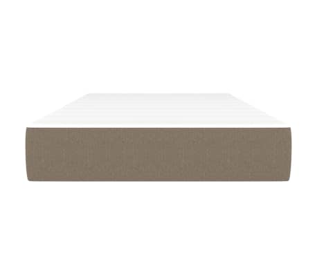 vidaXL Vzmetnica z žepkasto vzmetjo srednje trdote taupe 90x200x20 cm blago