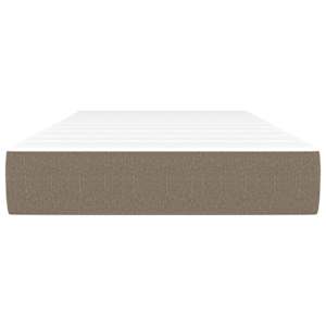 vidaXL Vzmetnica z žepkasto vzmetjo srednje trdote taupe 90x200x20 cm blago