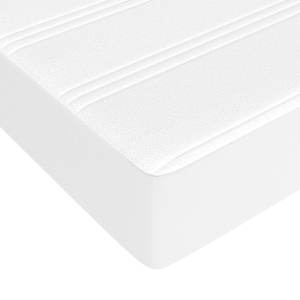 Taštičková matrace střední tvrdost bílá 100 x 200 x 20 cm umělá kůže - obrázek 5