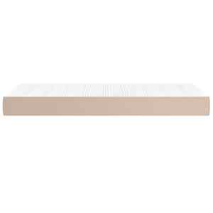 Taštičková matrace střední tvrdost cappuccino 100 x 200 x 20 cm umělá kůže - obrázek 4