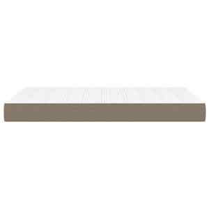 Taštičková matrace střední tvrdost taupe 120 x 200 x 20 cm textil - obrázek 4