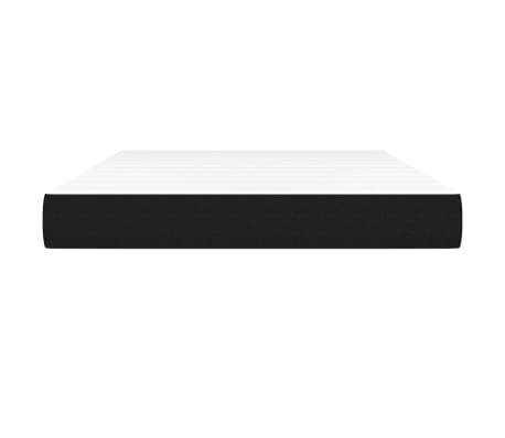 vidaXL Matelas de lit &agrave; ressorts ensach&eacute;s fermet&eacute; moyenne Noir 140x190x20 cm Tissu