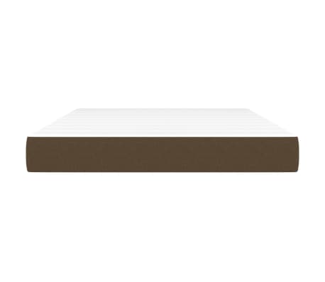 vidaXL Matelas de lit &agrave; ressorts ensach&eacute;s fermet&eacute; moyenne Marron fonc&eacute; 140x190x20 cm