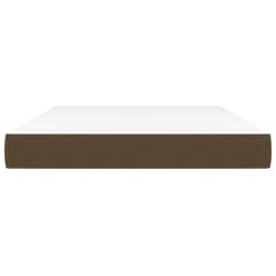 vidaXL Taschenfederkernmatratze Mittel Dunkelbraun 140x190x20 cm Stoff