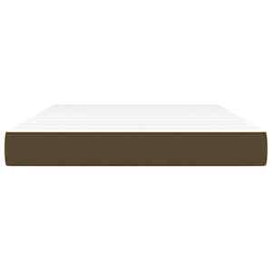 vidaXL Matelas de lit &agrave; ressorts ensach&eacute;s fermet&eacute; moyenne Marron fonc&eacute; 140x190x20 cm