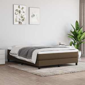Taštičková matrace střední tvrdost tmavě hnědá 140 x 190 x 20 cm textil - obrázek 1