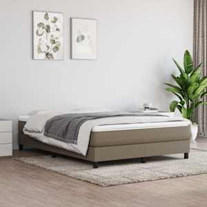 Taštičková matrace střední tvrdost taupe 140 x 190 x 20 cm textil - obrázek 1