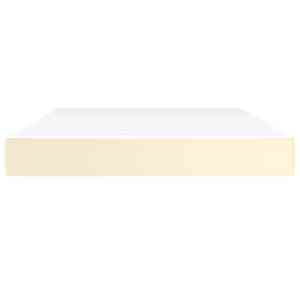 vidaXL Spyruoklinis čiužinys, kreminis, 140x200x20 cm, dirbtinė oda