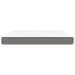 vidaXL Taschenfederkernmatratze Mittel Dunkelgrau 180x200x20 cm Stoff