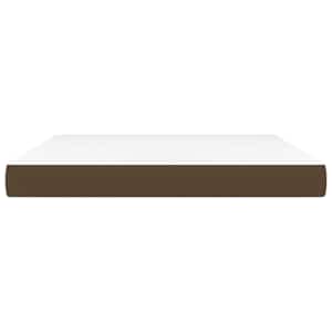 vidaXL Ta&scaron;tičkov&aacute; matrace tmavě hněd&aacute; 180 x 200 x 20 cm textil