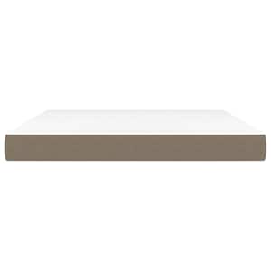 vidaXL Vzmetnica z žepkasto vzmetjo srednje trdote taupe 180x200x20 cm blago