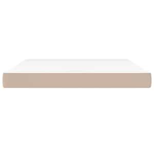 vidaXL Ta&scaron;tičkov&aacute; matrace cappuccino 180 x 200 x 20 cm uměl&aacute; kůže