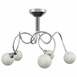 vidaXL laelamp &uuml;mmarguste lambivarjudega 5 G9 LED-pirnile