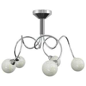 Stropní svítidlo s kulatými drátěnými stínidly pro 5 LED G9 - obrázek 2
