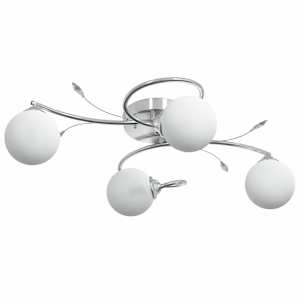 vidaXL laelamp &uuml;mmarguste klaaskuplitega 4 G9 LED-pirnile