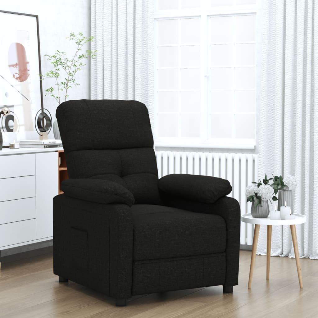 vidaXL Relaxsessel Schwarz Stoff