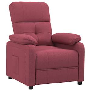 Polohovací křeslo vínové textil - obrázek 2