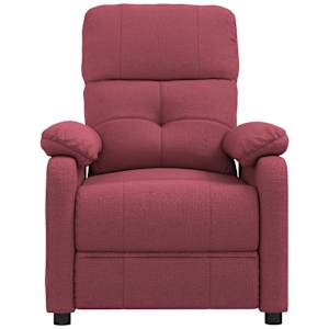 Polohovací křeslo vínové textil - obrázek 3
