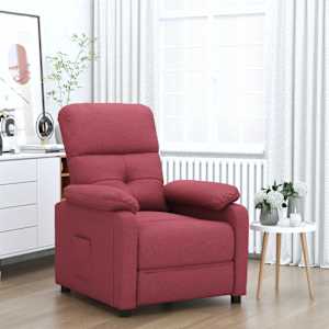 Polohovací křeslo vínové textil - obrázek 1