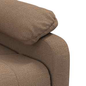 Polohovací křeslo hnědé textil - obrázek 8