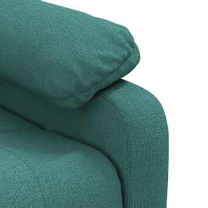 Polohovací křeslo tmavě zelené textil - obrázek 8