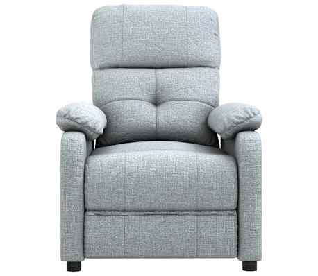 vidaXL Massagesessel Hellgrau Stoff