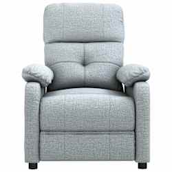 vidaXL Massagesessel Hellgrau Stoff