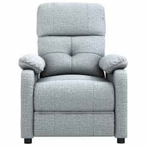 vidaXL Massagesessel Hellgrau Stoff