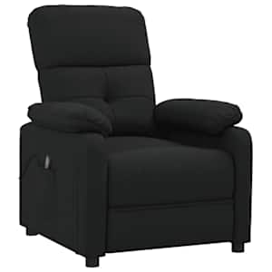 Masážní křeslo černé textil - obrázek 2