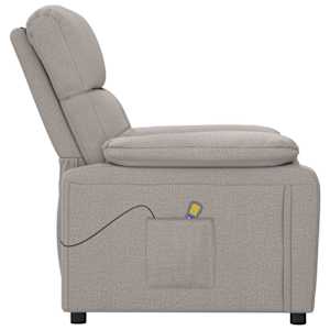 Masážní křeslo taupe textil - obrázek 4