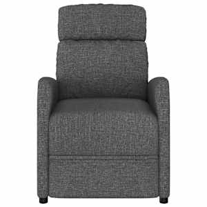 Masážní křeslo tmavě šedé textil - obrázek 3