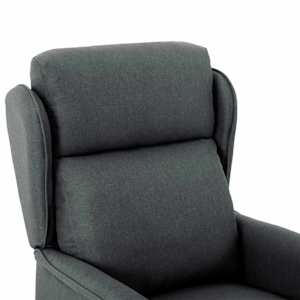 Masážní křeslo Tmavě šedá 93.5 x 67.5 x 101.5 cm textil - obrázek 5