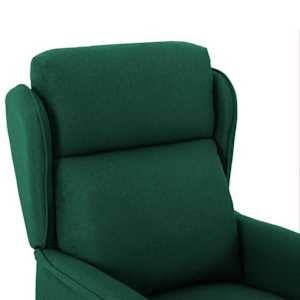 Masážní křeslo Tmavě zelená 93.5 x 67.5 x 101.5 cm textil - obrázek 5