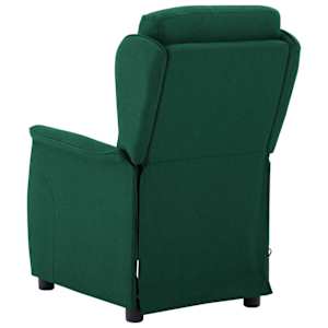 Masážní křeslo Tmavě zelená 93.5 x 67.5 x 101.5 cm textil - obrázek 3