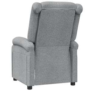 Polohovací křeslo světle šedé textil - obrázek 5