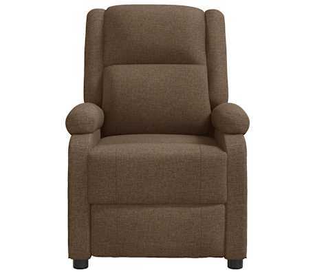 vidaXL Massagestoel stof bruin