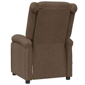Masážní křeslo hnědé textil - obrázek 5
