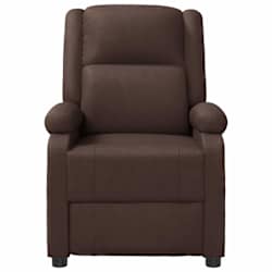 vidaXL Fauteuil de massage Marron Similicuir