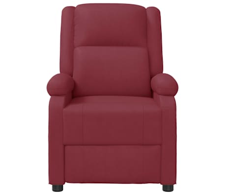 vidaXL Massagesessel Weinrot Kunstleder